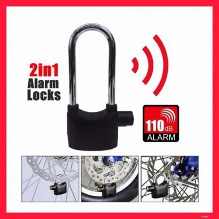 Waterproof Anti Theft Alarm Lock  (Big Lock Size)