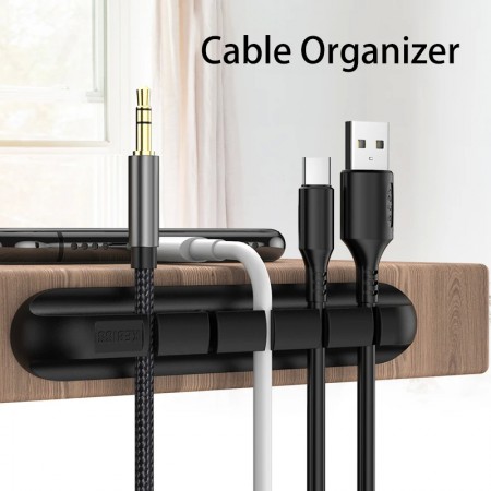 4 Pis Mobile Charger Headphone  Cable Organizer 5 Hole  For House Car