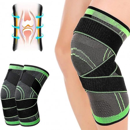 (২ পায়ের ২ পিস লাইট গ্রীন )  Hi Quality Knee Pain Reducer
