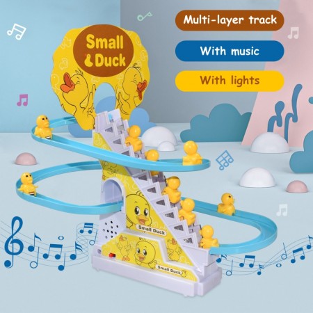 (9 pis duck) Duck Slide  Musical Toy (Imported)