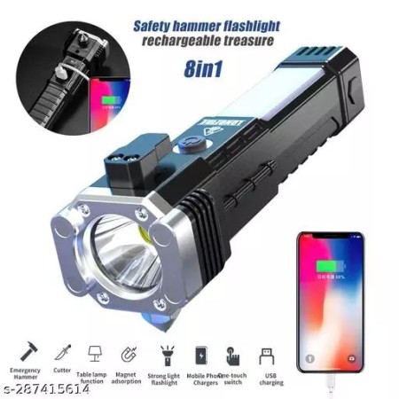 Hammer Multi Tasking Led Flashlight-No Zoom (হালকা তাই হাতে কষ্ট নেই )