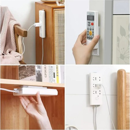 4Pis Wall-Mounted Sticker Router Frame Remote  Hanger