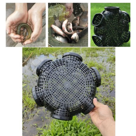 ১ পিস ৭ হোলের Outdoor Fishing Cage Basket (7 Hole)