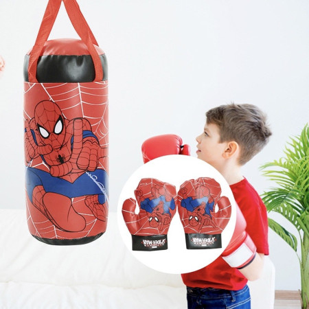 Spider-Man Punching Bag With 1 set  Gloves Free