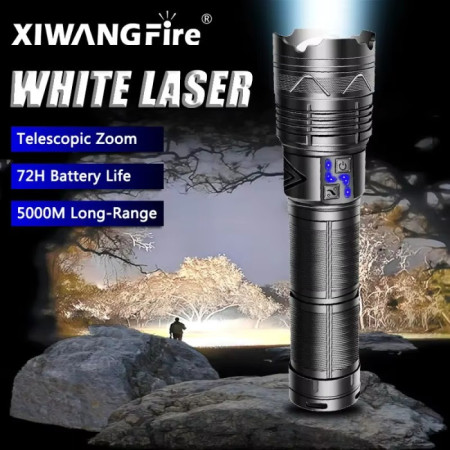 Japanese Premium Super Power Torch Light With Power bank